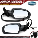 2x Power Mirror W/ Power-fold Heated & Signal Blind Spot For Audi A4 2012-2016. Fixed Price $205.99.