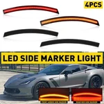 8x Black Smoke Led Fender Side Marker Lights For Chevrolet 2014-2019 Corvette C7. Fixed Price $74.28.