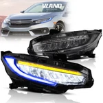 For 2016-2021 Honda Civic Led Blue Drl Sequential Signal Projector Headlights. Fixed Price $259.59.