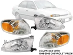 Fits 1998 - 2002 Chevrolet Prizm Headlamp Corner Signal Light 4-piece Combo Set. Fixed Price $265.13.