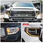 Vland Full Led Headlights For Toyota Tundra 2014-2021 W/sequential Turn Signals. Fixed Price $343.20.
