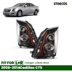 Upgrade Halogen Headlight For 2008-2014 Cadillac Cts Black W/bulbs Left+right. Fixed Price $124.99.