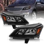 For 2013-2017 Chevy Traverse Black Headlights Headlamps Assembly Sets 13-17. Fixed Price $164.99.
