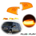Amber Lens Led Side Mirror Lights Driver Passenger Lh Rh Set For 02-09 Chevy Gmc. Fixed Price $64.99.