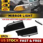 Smoked Dynamic Led Side Mirror Turn Signal Lamp For 2019-2023 Ford Ranger Lariat. Fixed Price $22.79.