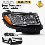 Halogen Headlight For 2017-2021 Jeep Compass Chrome Right Passenger 55112706af. Fixed Price $69.99.