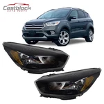 Left Right Black Headlight Jj5z13008d Jj5z13008c Fit Ford Escape 2018-2019. Fixed Price $490.00.