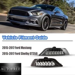 1 Pair Led Drl Turn Signal Lights Assembly For 2015-2017 Ford Mustang L+r Side. Fixed Price $129.99.
