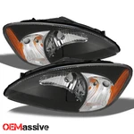 Fits 00-07 Ford Taurus Black Bezel Replacement Headlights Headlamps Left + Right. Fixed Price $92.99.