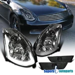 Fits 2003-2007 Infiniti G35 Coupe Smoke Projector Headlights+side Marker Lights. Fixed Price $374.26.