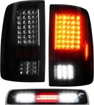 (3 Pack) Tail Light Assembly + 3rd Brake For Dodge Ram 1500 2009-2018. Fixed Price $202.99.