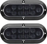 Tmh 6" Oval Smoked Lens/red Led Trailer Tail Light Surface Mount Smoked/red. Fixed Price $23.23.