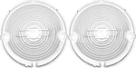 1957 Chevrolet Bel Air 150 210 Nomad; Park Lamp Lenses; Clear; With Bow Tie;. Fixed Price $38.99.