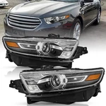Halogen Projector Headlights Pair Grey Bezel Style For 2013-2019 Ford Taurus L+r. Fixed Price $210.99.