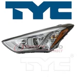 Tyc Left Headlight Assembly For 2013-2014 Hyundai Santa Fe Electrical Et. Fixed Price $692.59.