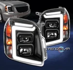 Fit 2007-2014 Gmc Yukon Xl Denali Led Tube Projector Headlights Headlamps Black. Fixed Price $289.95.