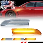 Clear Dynamic Amber Led Front Side Marker Lights For 09-16 Porsche Panamera 970. Fixed Price $24.79.