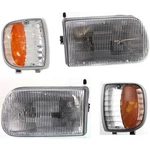 Headlight Kit For 1994-1997 Mazda B2300 With Corner Lights, 4-piece Set. Fixed Price $320.11.