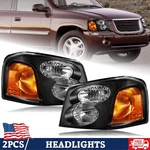 For 2002-2009 Gmc Envoy Headlights Assembly Black Housing Pair. Fixed Price $99.99.
