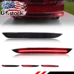 Smoked Rear Bumper Reflector Led Tail Brake Signal Lights For 16-17 Honda Accord. Fixed Price $39.99.