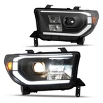 For Toyota Tundra 07-13 Sequoia 08-17 Left & Right Side Black Led Headlights. Fixed Price $240.00.