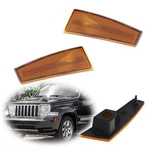 For Jeep Liberty 2008-2012 Front Bumper Side Marker Light Reflector Amber Covers. Fixed Price $17.99.