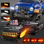 Pair Led Turn Signal Lights Fender Lamps Replace Halogen For Jeep Wrangler Jl Jt. Fixed Price $130.99.