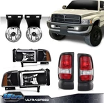 For 1994-2002 Dodge Ram 1500 2500 3500 Headlights/tail Lights/fog Lights. Fixed Price $42.22.