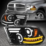 For 09-18 Ram 1500-3500 Sequential Signal Switchback Led Drl Projector Headlight. Fixed Price $319.88.