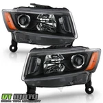 2014 2015 2016 Jeep Grand Cherokee Halogen Black Projector Headlights Headlamps. Fixed Price $126.99.