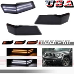 2pcs Smoke Left & Right Corner Lights Drl Turn Signal For Jeep Patriot 2007-2017. Fixed Price $54.99.