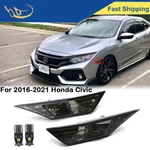 Smoked Side Marker Lamp Turn Signal Light W/ Led Bulbs For Honda Civic 2016-2021. Fixed Price $10.25.