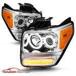 2007-2012 For Dodge Nitro Led Turn Signal Projector Chrome Headlights Pair. Fixed Price $285.88.