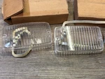 1970 71 72 Plymouth Duster Valiant A Body Mopar Park Light Lens Set 3420742/43. Fixed Price $95.00.