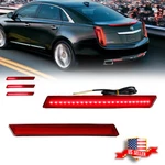 2x Red Rear Bumper Reflector Led Tail Brake Signal Lights For 13-17 Cadillac Xts. Fixed Price $29.99.