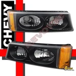 03-06 Chevy Silverado 1500 25000 3500 Avalanche Black Bumper Signal Lights. Fixed Price $53.00.