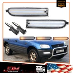 For 1996-1997 Toyota Rav4 Clear Front Bumper Switchback Led Paking Signal Lights. Fixed Price $79.99.