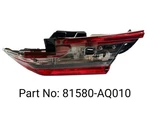 Used Oem Toyota Camry 2025 Right Rear Backup Light Driver Side 81580-aq010. Fixed Price $80.00.