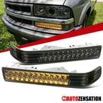 Fit 1998-2004 Chevy S10 Blazer Gmc Sonoma Smoke Led Bumper Lights Signal Lamps. Fixed Price $52.99.