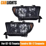 Fit For 2007-13 Toyota Tundra 08-2017 Sequoia Black Housing Amber Headlights 2x. Fixed Price $100.99.