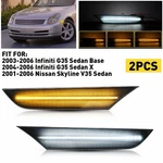 Auxito Amber Smoke White Flowing Led Side Marker Light For 37773 Infiniti G35. Fixed Price $31.34.