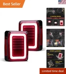 Jeep Wrangler Jk 2007-2018 Smoked Led Tail Lights 2pcs Waterproof. Fixed Price $161.97.