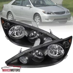 Black Headlights Fits 2005-2006 Toyota Camry Lamps Assembly Left+right 05-06. Fixed Price $75.49.