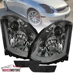 Fits 2003-2007 Infiniti G35 Coupe Smoke Projector Headlights+side Marker Lights. Fixed Price $368.58.