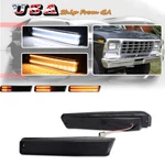 2x Smoke Led Drl Sequential Signal Light For 73-79 Ford F-150 Truck 78-79 Bronco. Fixed Price $64.99.