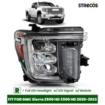 Full Led Headlight For 2020-2023 Gmc Sierra 2500 Hd Passenger Side W/ Signal. Fixed Price $304.99.
