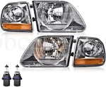 For 1997 1998-2004 Ford F150 Expedition Headlights W/corner Lights Lh+rh 4pcs. Fixed Price $64.89.