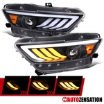 Fit 2015-2022 Ford Mustang Black Hid Projector Headlights Led Sequential Signal. Fixed Price $323.99.