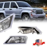Fender Mounted Clear Marker Signal Corner Parking Lights For 08-12 Jeep Liberty. Fixed Price $28.99.