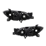 New Pair Headlights For Mazda 3 Sedan 2004-09 Bn8p-51-0l0d Bn8p510k0d Ma2518108. Fixed Price $533.55.